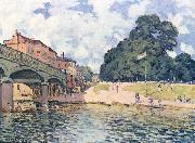Alfred Sisley Bridge at Hampton Court, Germany oil painting artist